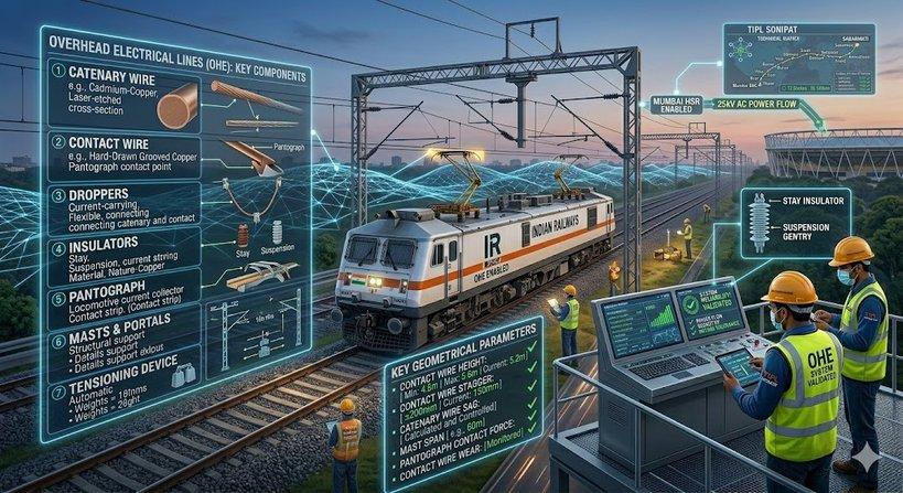 Railway Overhead Electrical Lines - Cover Image