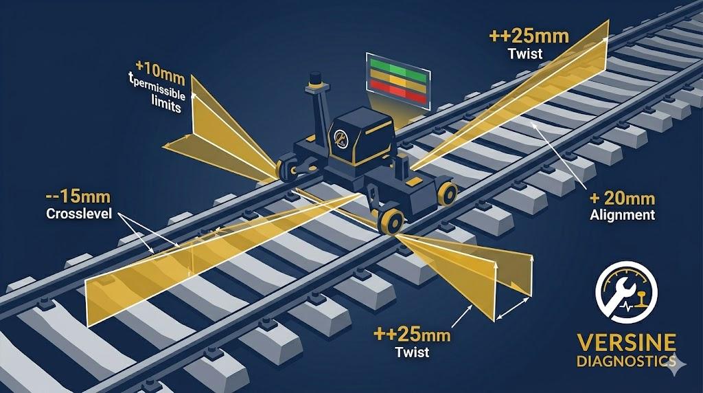Track Geometry Tolerances & Permissible Limits in Railways - Cover Image